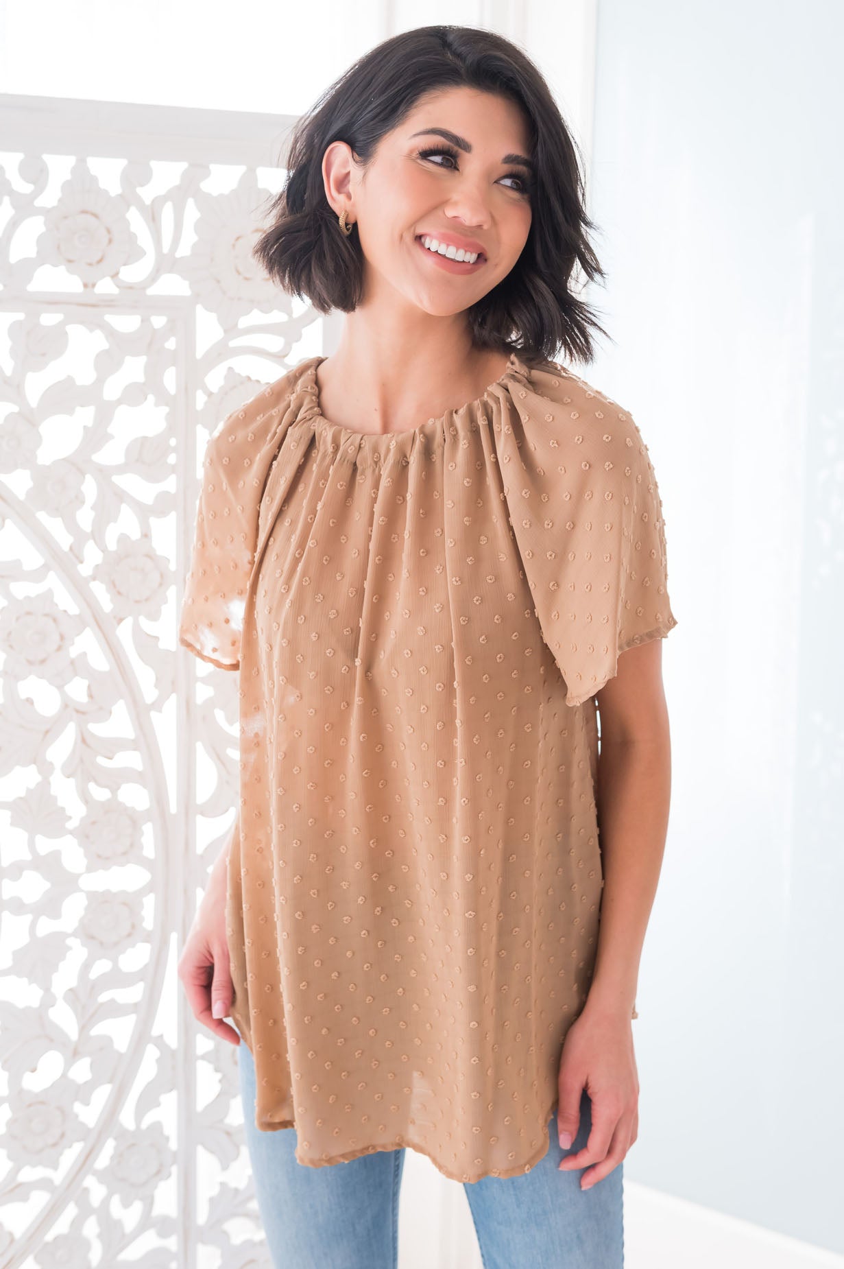 Fairest of Them All Modest Blouse Tops vendor-unknown