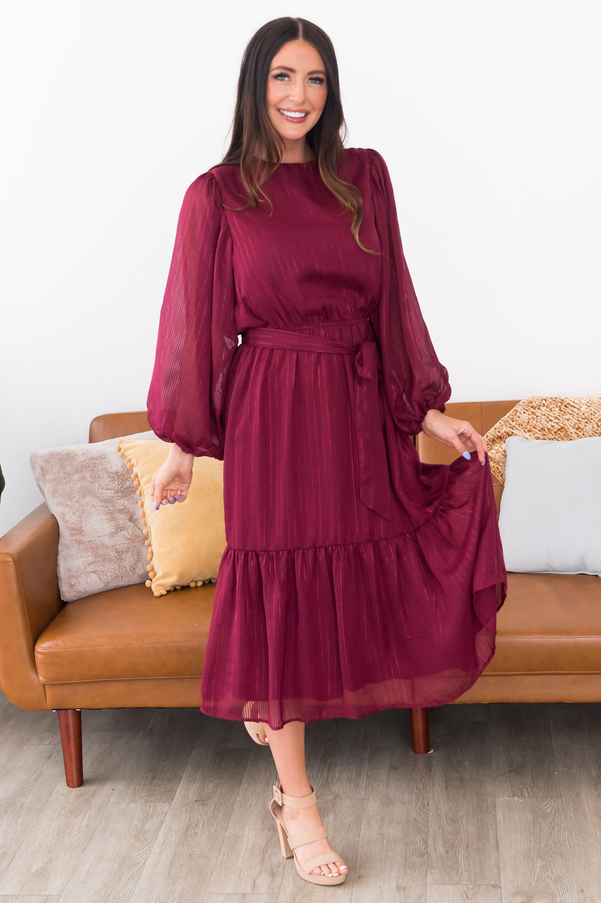 The Maroon Modest Dresses vendor-unknown