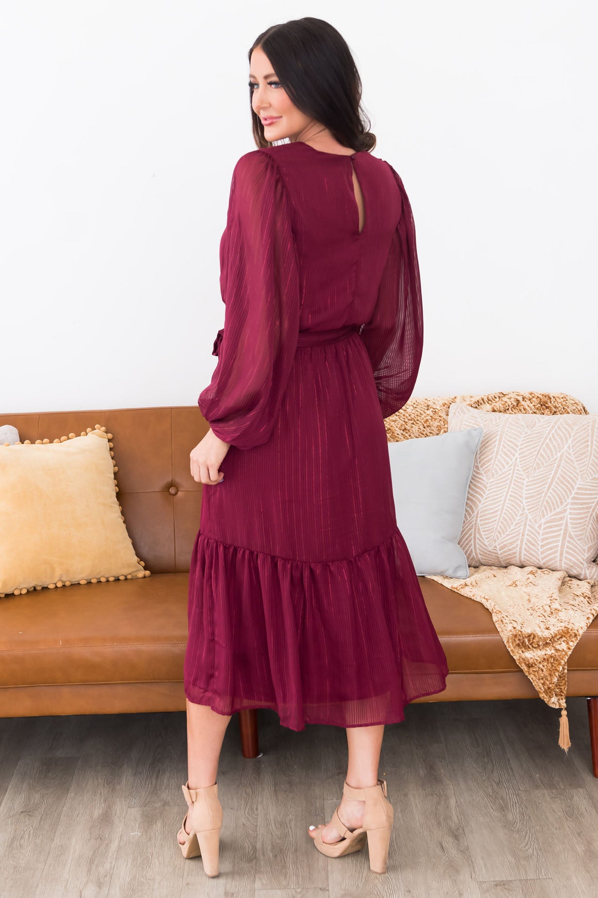 The Maroon Modest Dresses vendor-unknown