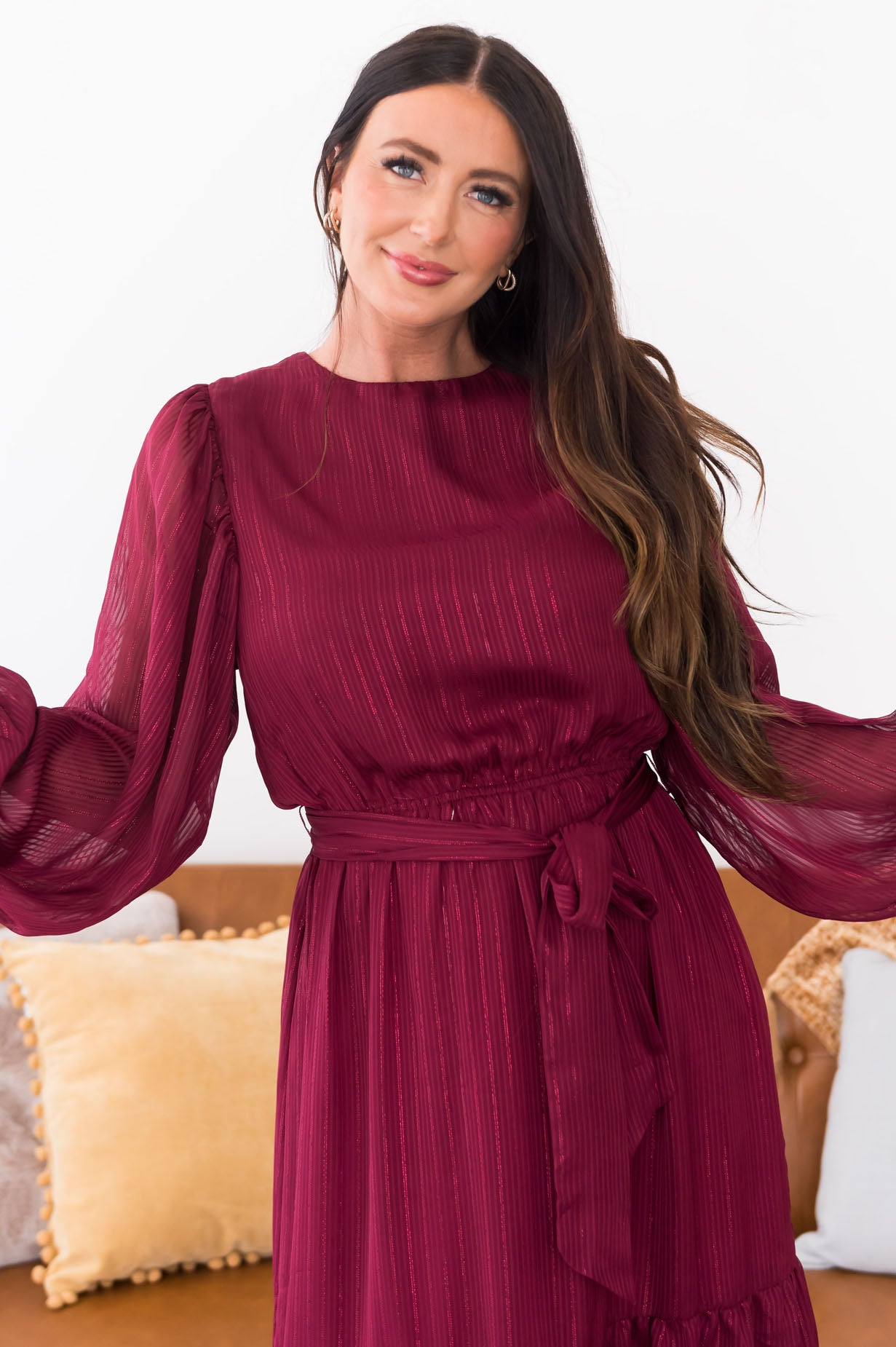 The Maroon Modest Dresses vendor-unknown