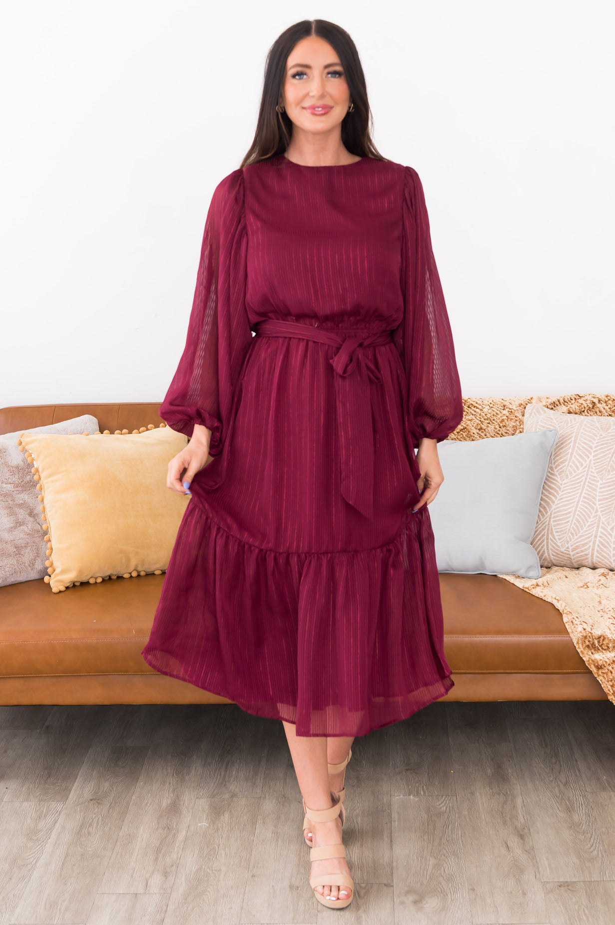 The Maroon Modest Dresses vendor-unknown