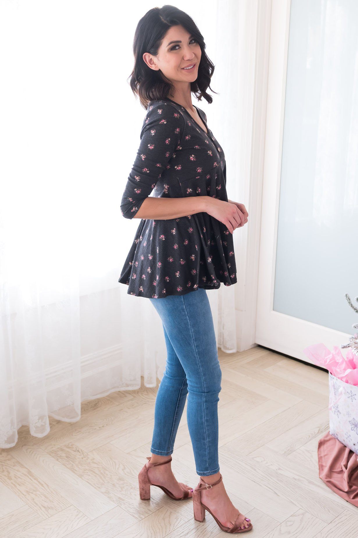 Floral Lullaby Modest Blouse Modest Dresses vendor-unknown