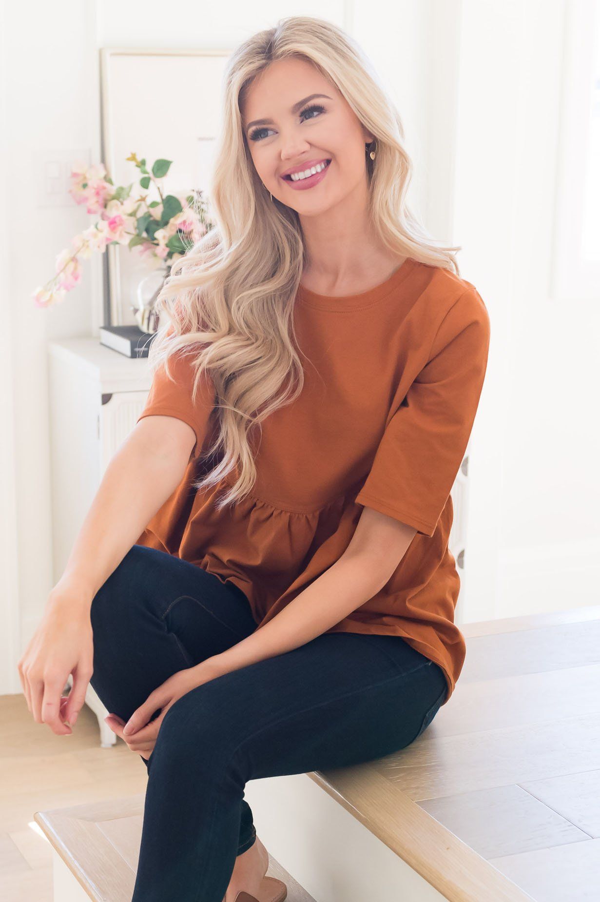 Sweet Summertime Modest Top Tops vendor-unknown