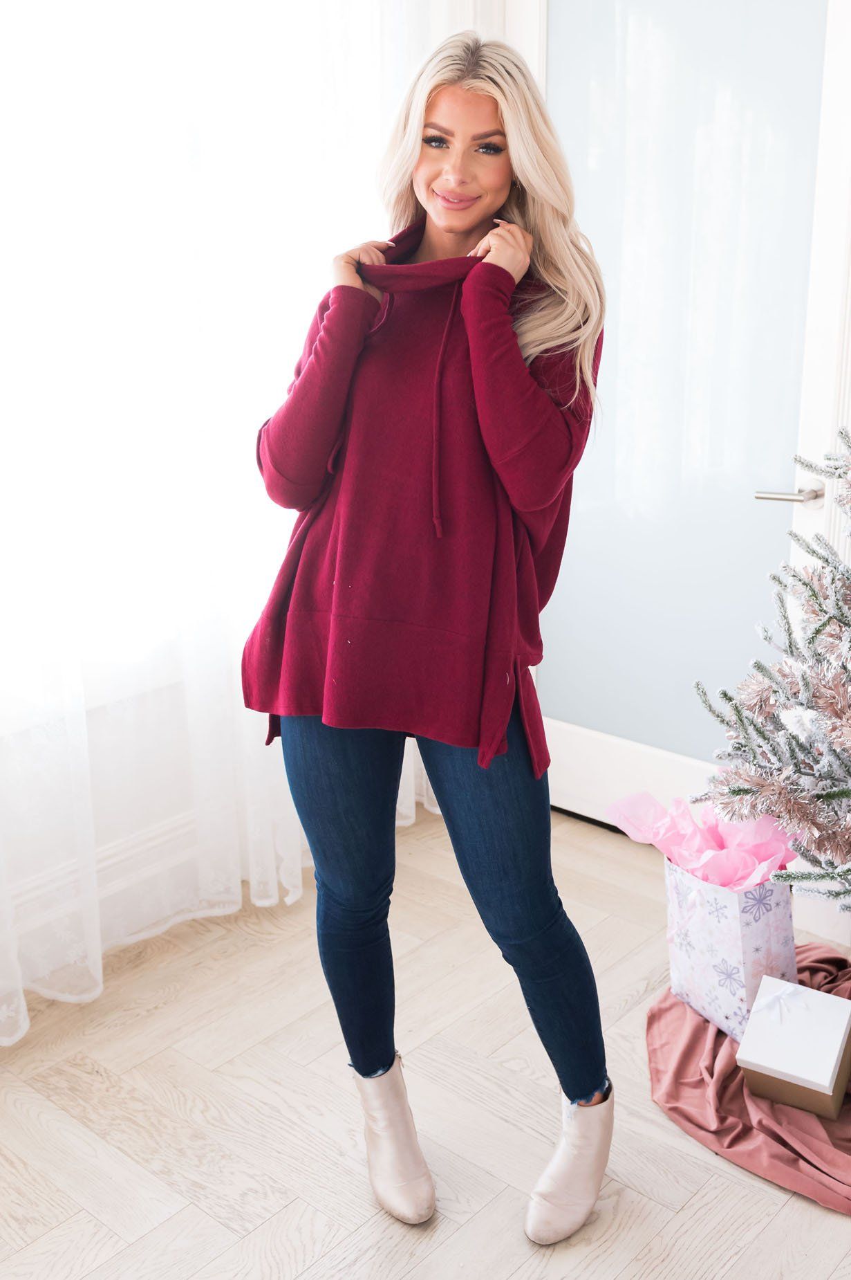 Sweet Ambition Modest Turtleneck Modest Dresses vendor-unknown