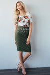 Perfect Fit Olive Skirt Skirts vendor-unknown