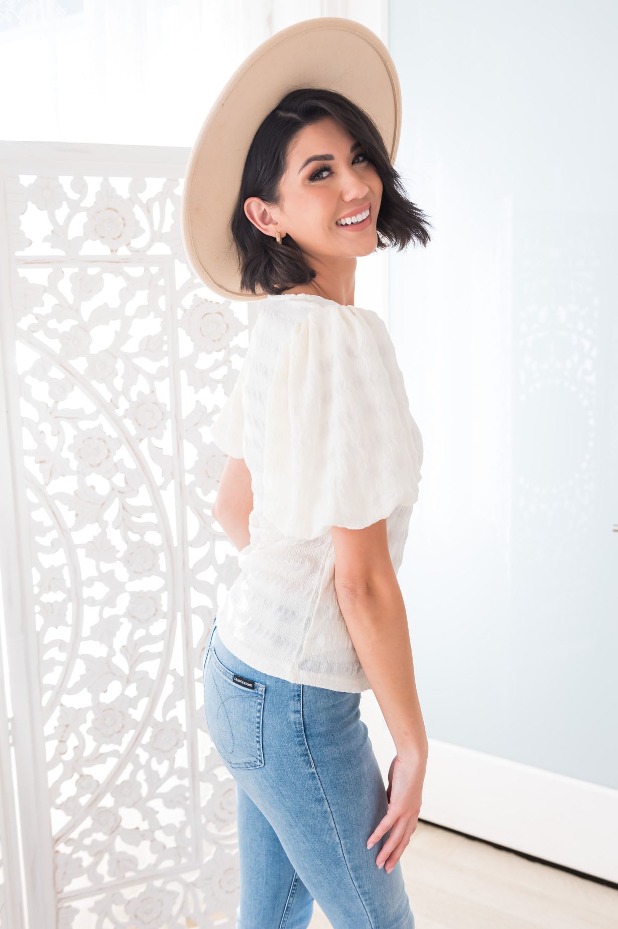 Waiting On Sunshine Modest Blouse Tops vendor-unknown