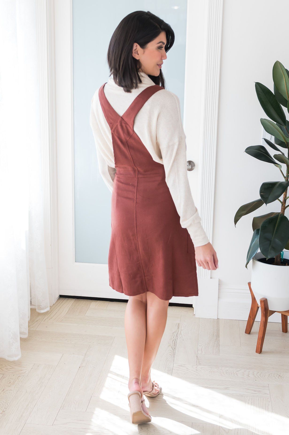 The Oakley Modest Overall Dress Modest Dresses vendor-unknown