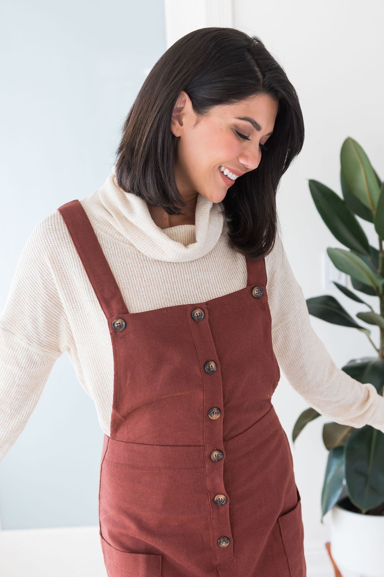 The Oakley Modest Overall Dress Modest Dresses vendor-unknown