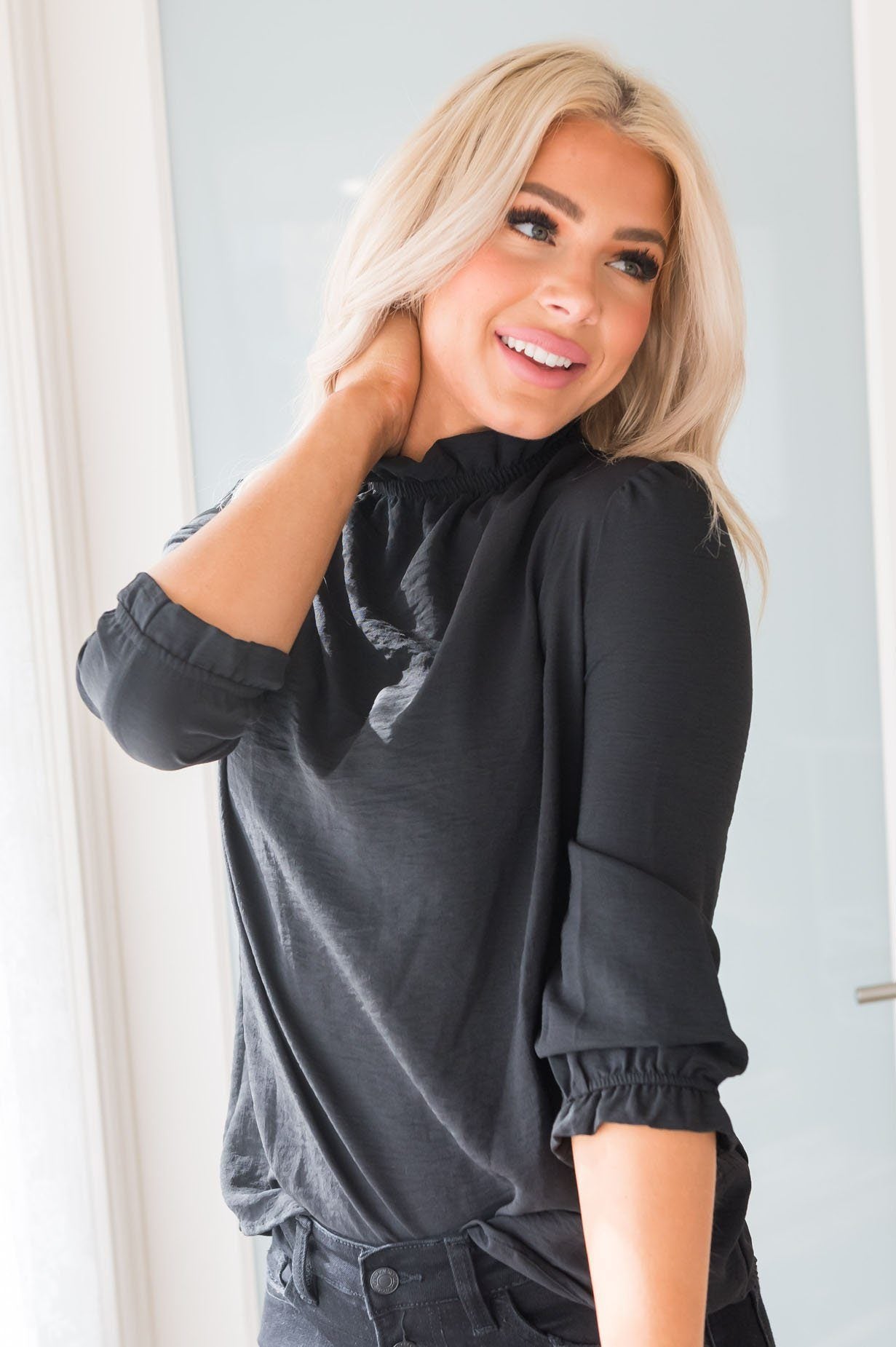 Catch You Later Modest Blouse Modest Dresses vendor-unknown