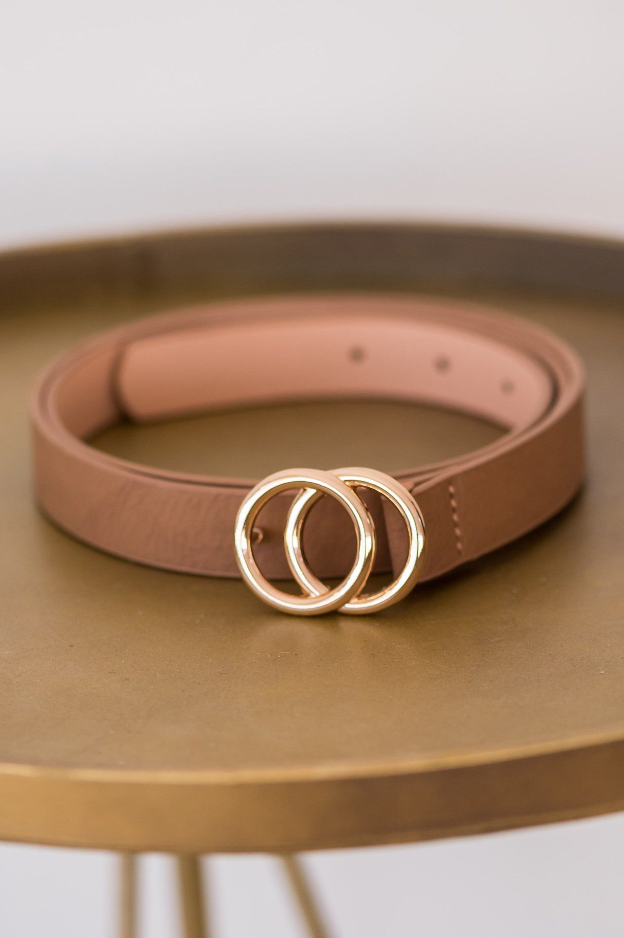 Skinny Double O-Ring Clasp Buckle Belt Accessories & Shoes Leto Accessories