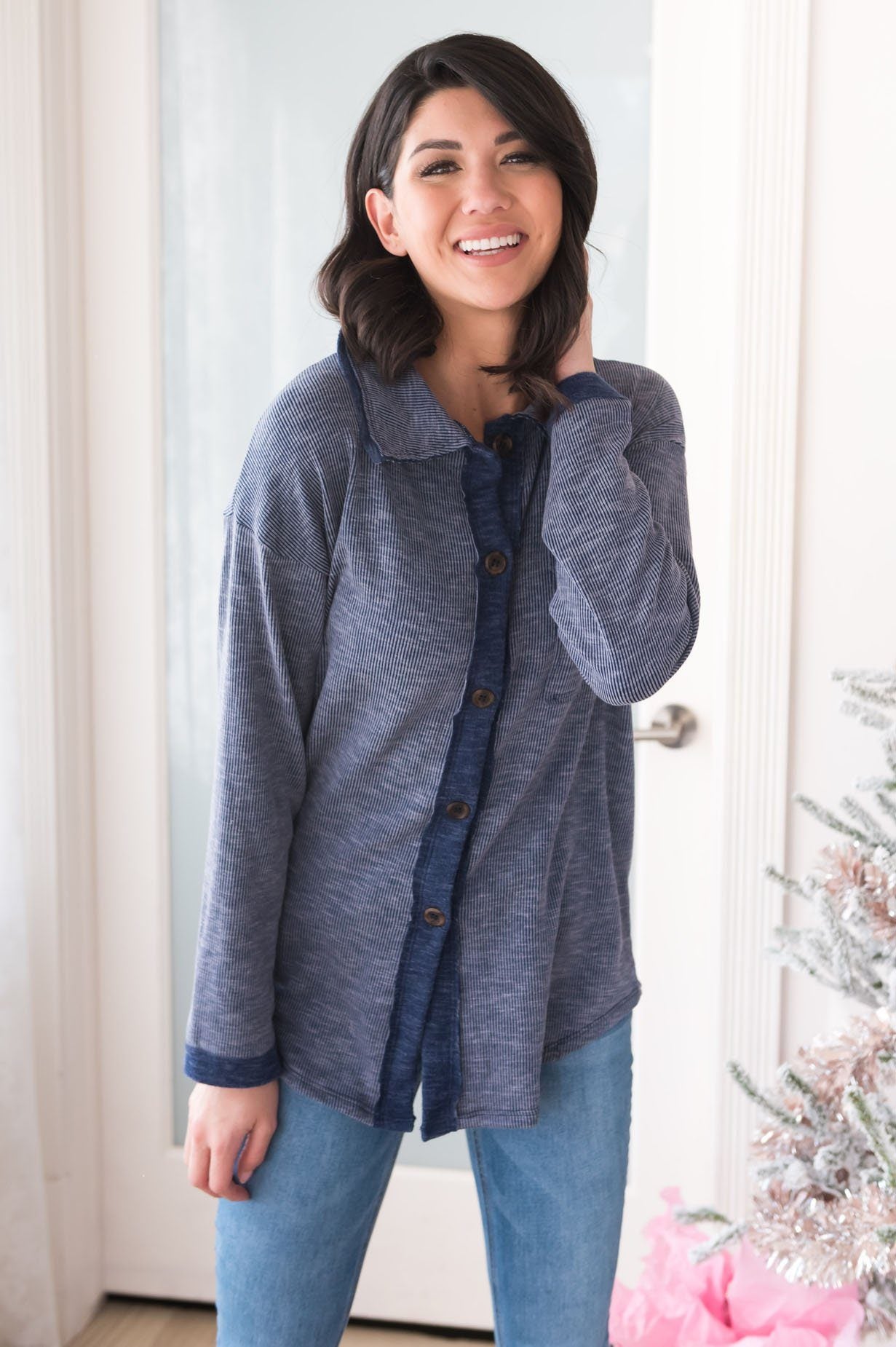 Snow Adorable Modest Shacket Modest Dresses vendor-unknown