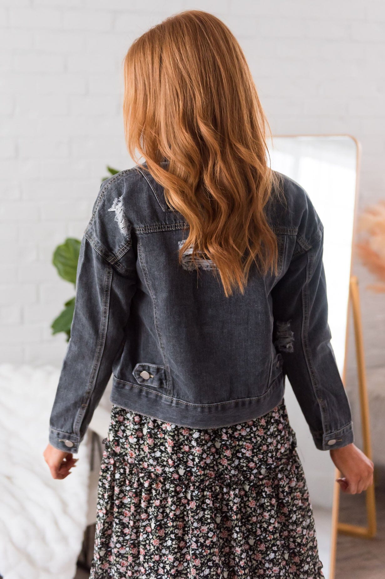 Falling For You Modest Denim Jacket Modest Dresses vendor-unknown