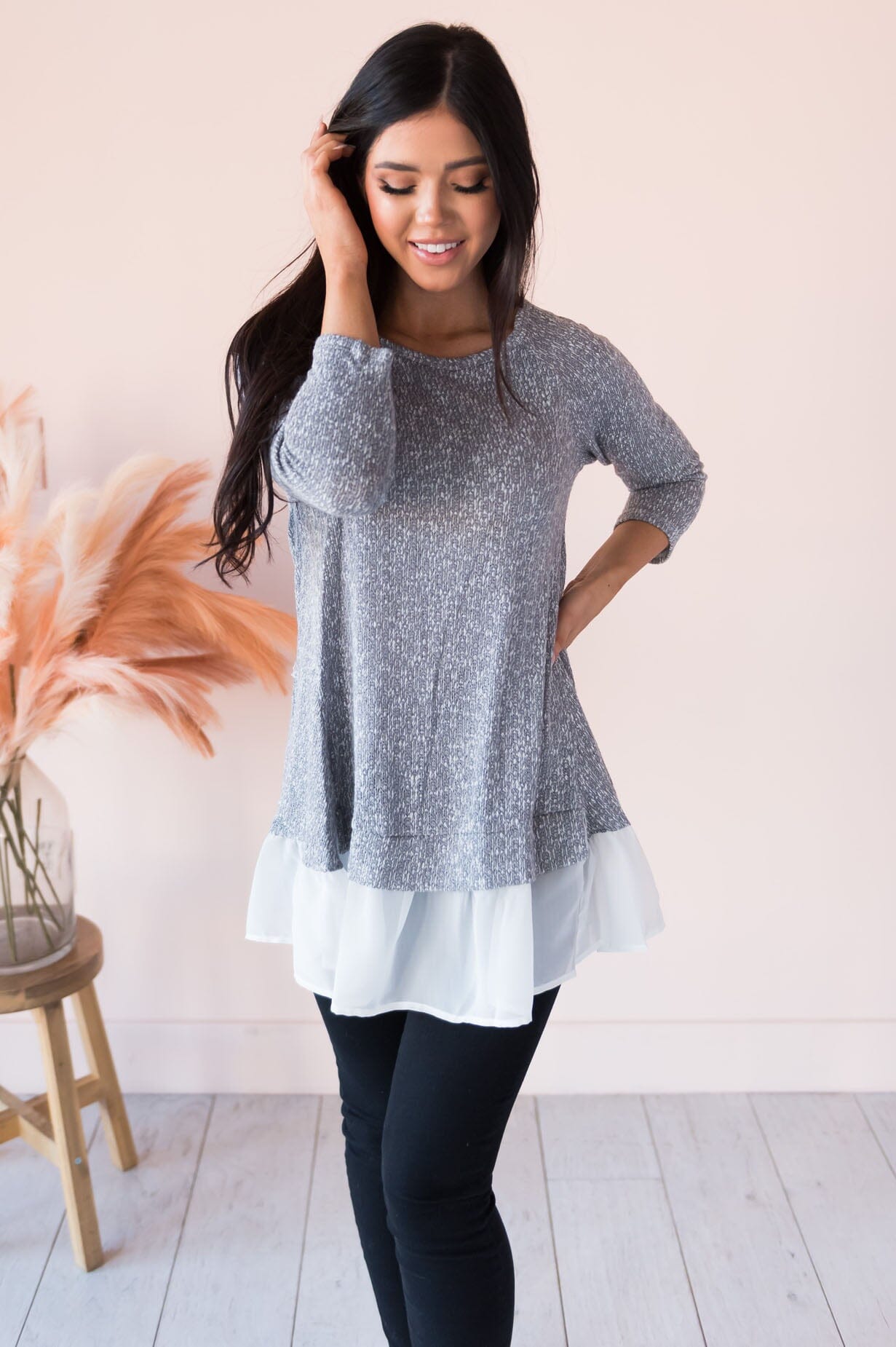 Cheerful Time Of Year Modest Sweater Tops vendor-unknown