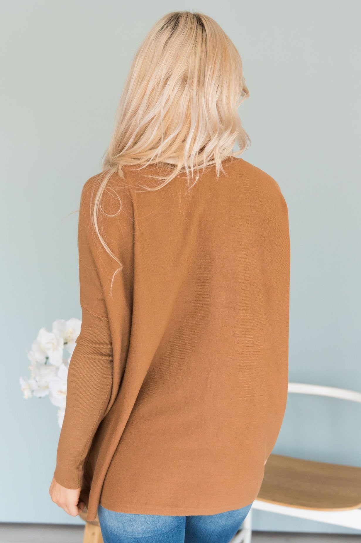 Crazy About You Modest Sweater Tops vendor-unknown