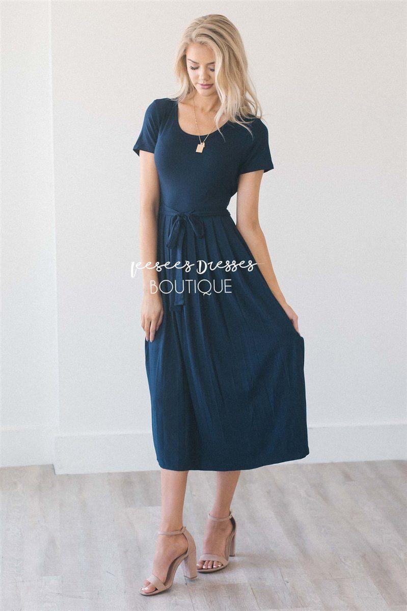 The Molly Modest Dresses vendor-unknown S Navy