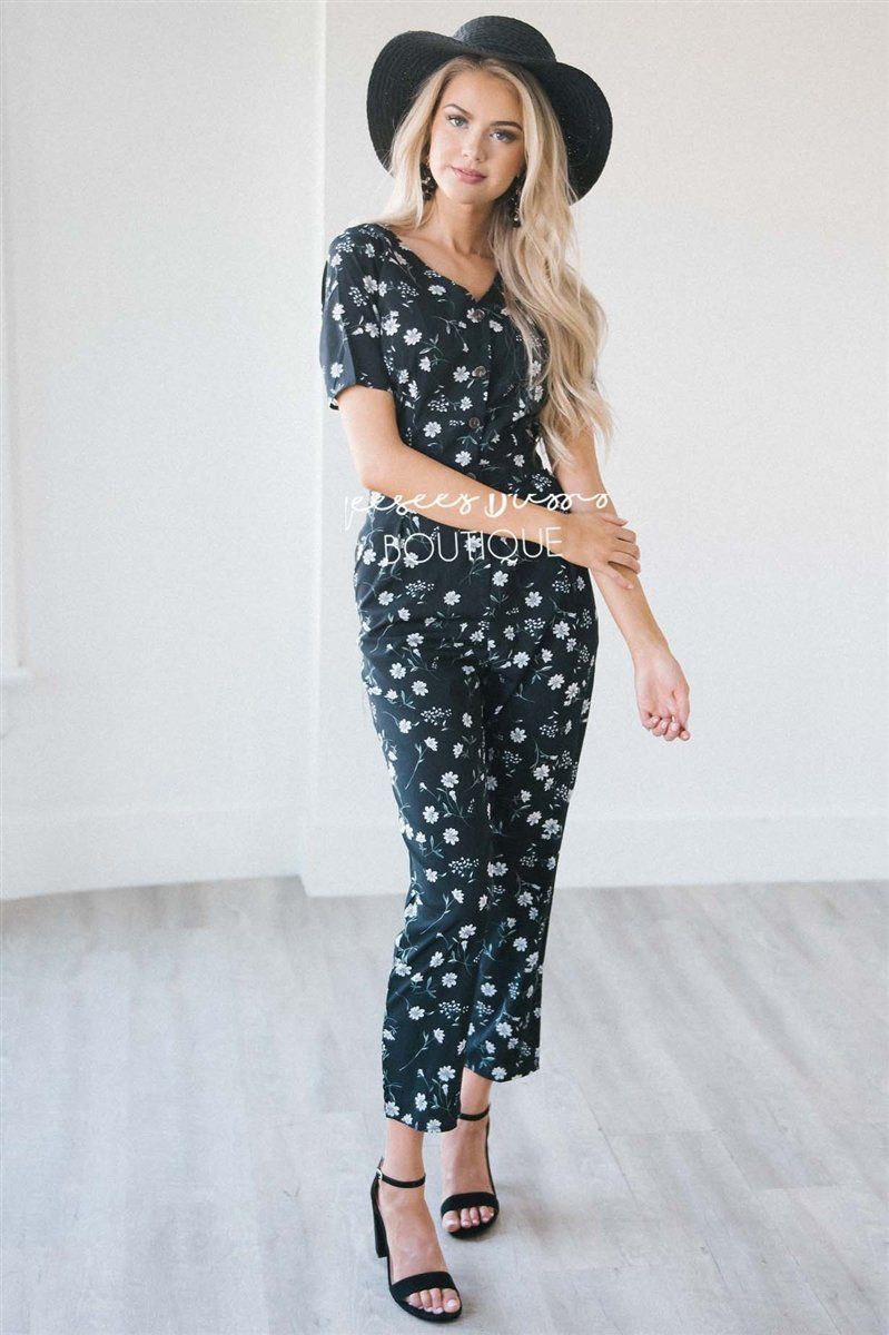 The Mimi Floral Jumpsuit Modest Dresses vendor-unknown