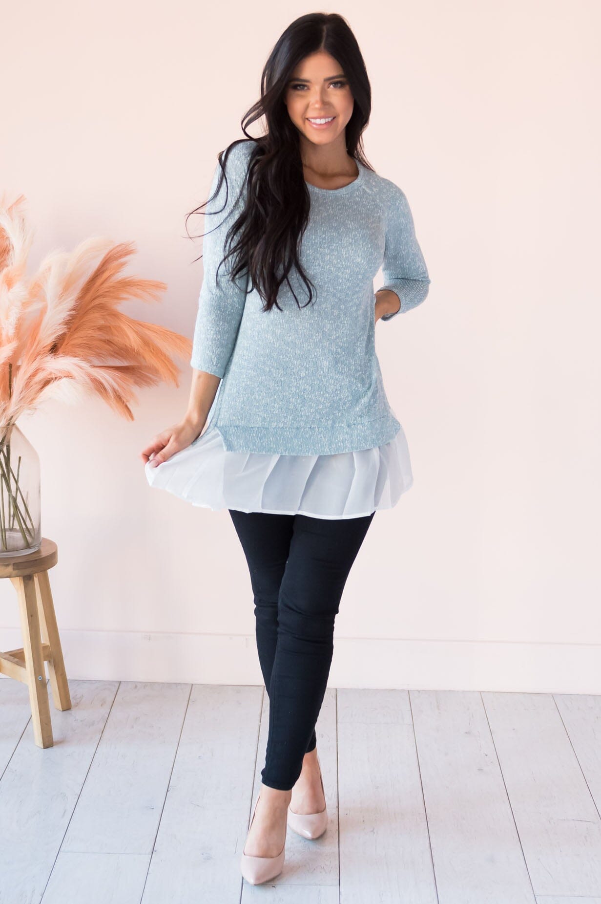 Cheerful Time Of Year Modest Sweater Tops vendor-unknown