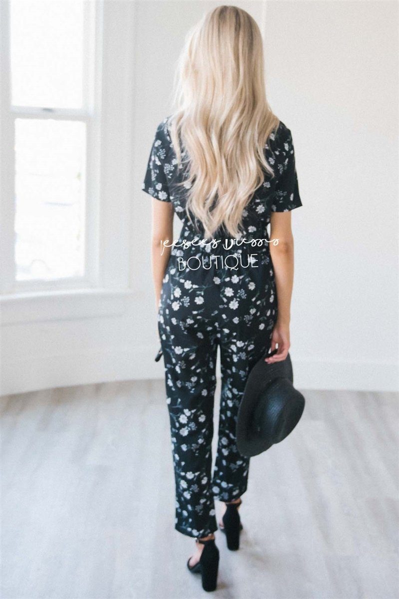 The Mimi Floral Jumpsuit Modest Dresses vendor-unknown