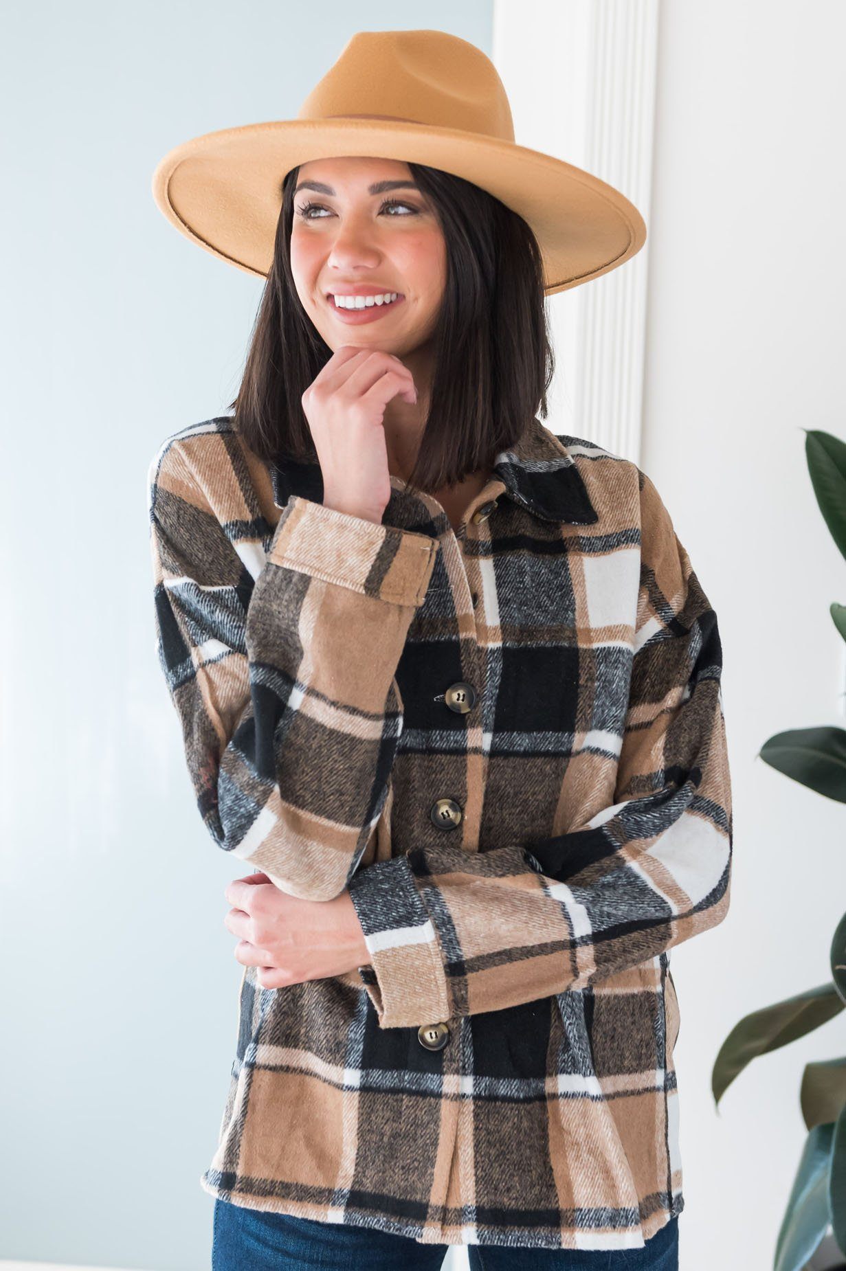 Out Tonight Modest Shacket Modest Dresses vendor-unknown