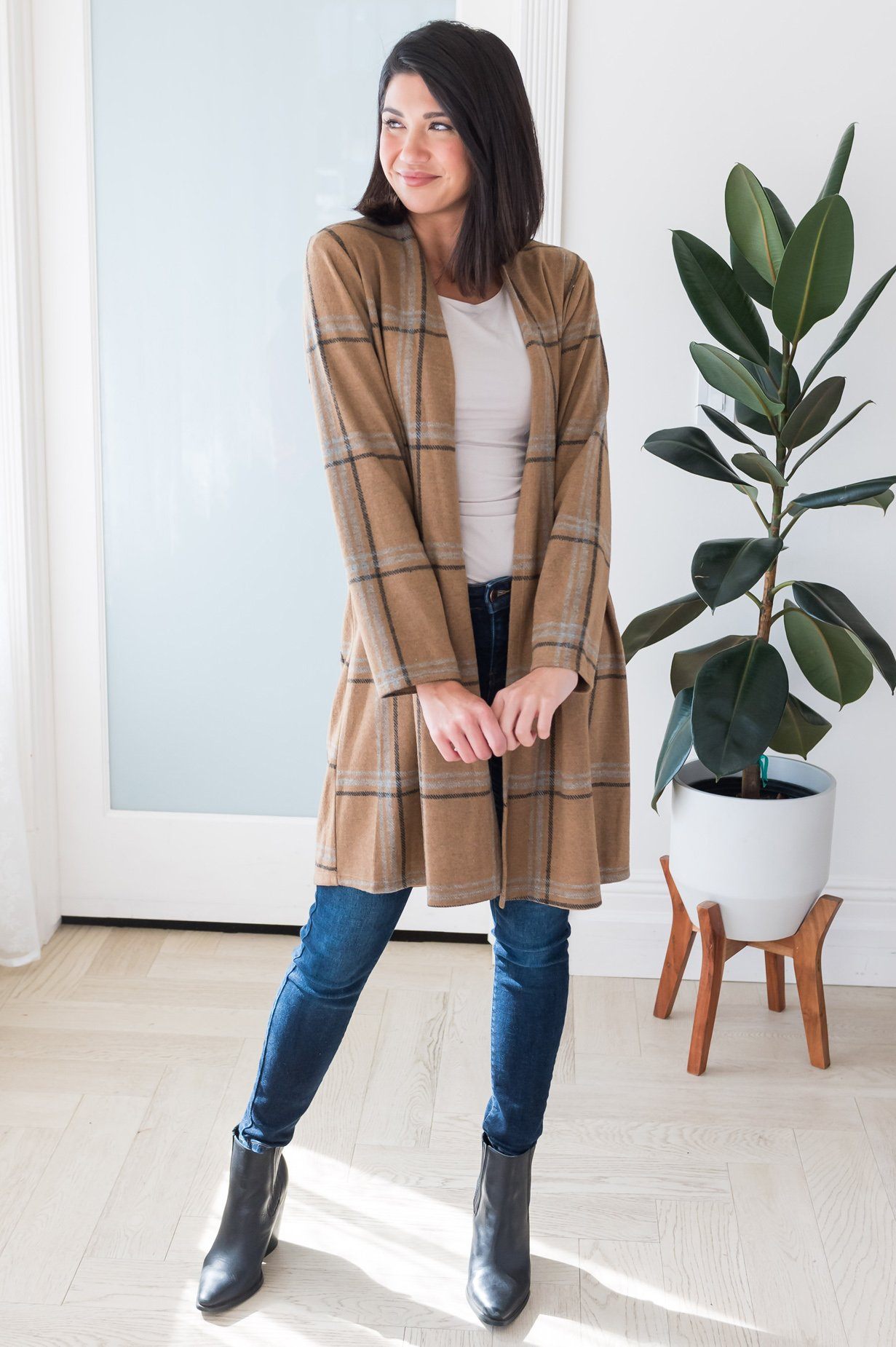 Autumn Leaves Modest Cardigan Modest Dresses vendor-unknown