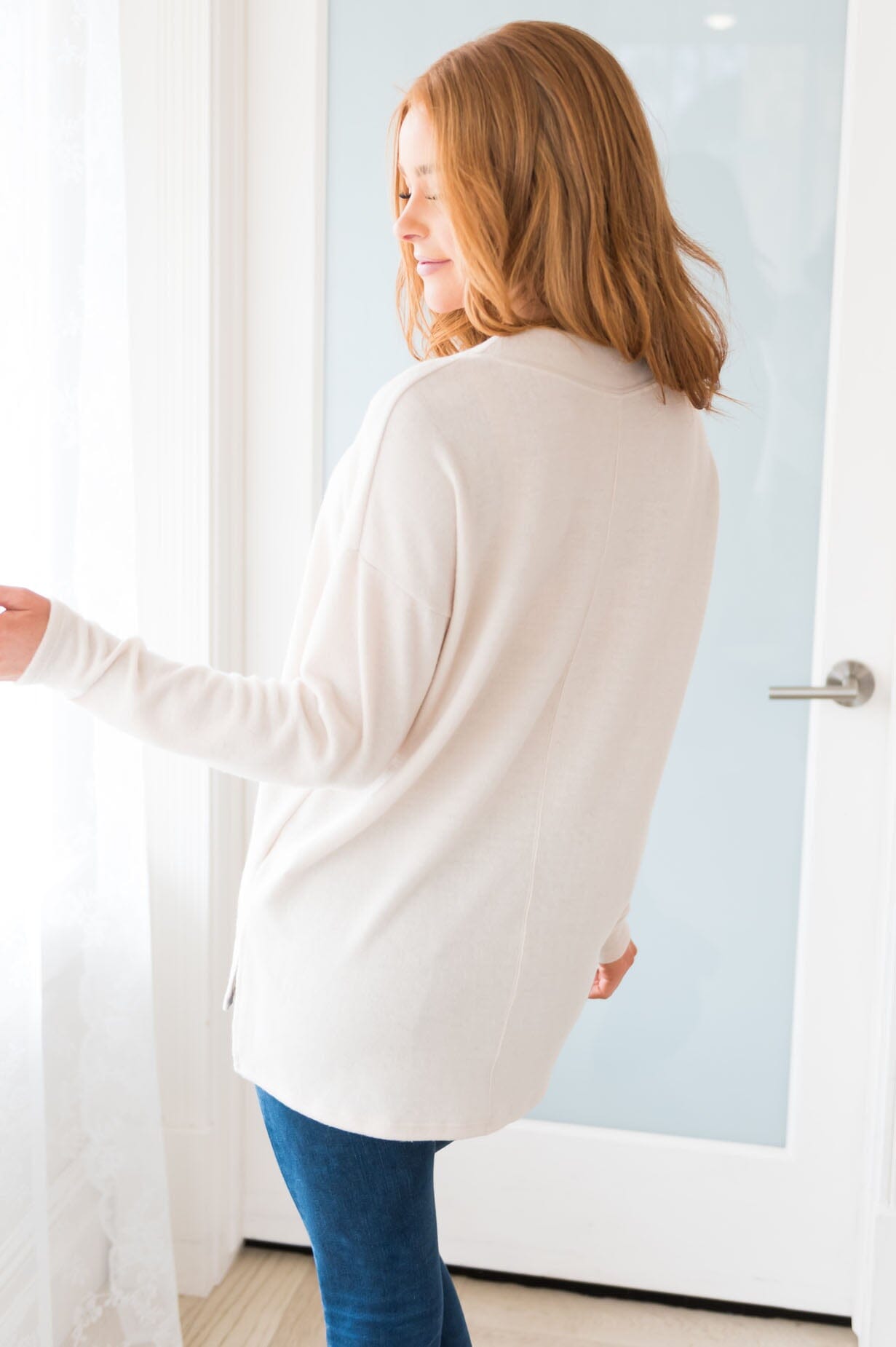 Meet Me Where We First Met Modest Sweater Tops vendor-unknown