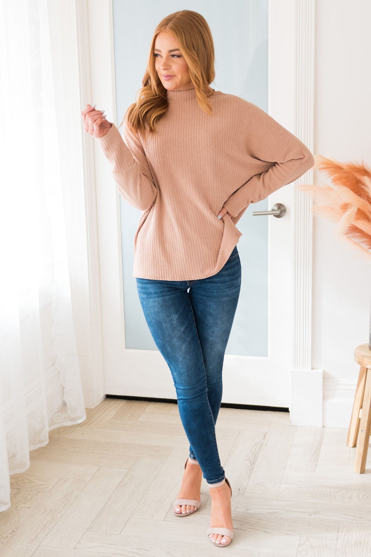 Meet Me In The Mountains Modest Sweater Tops vendor-unknown