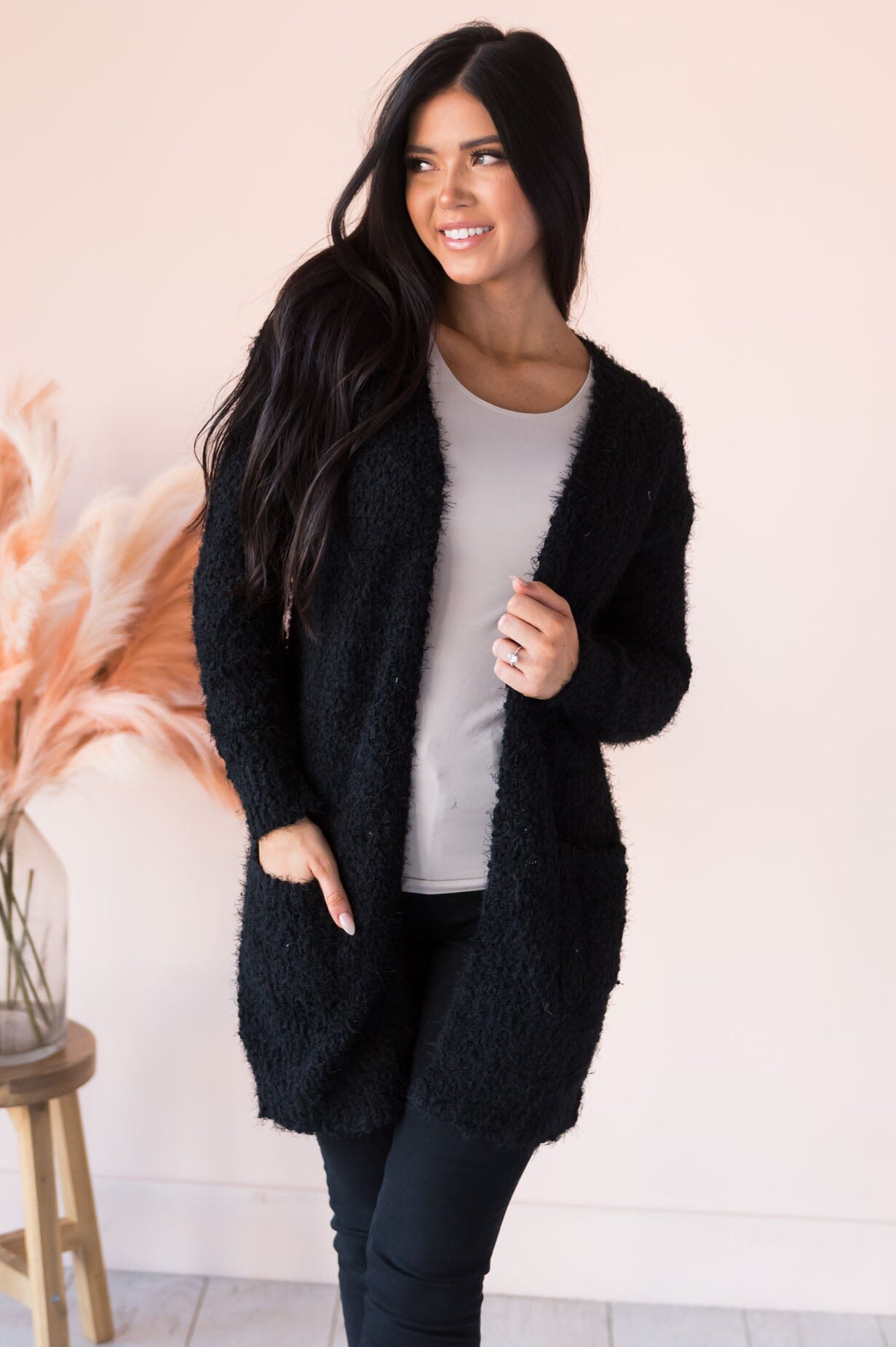 Soft & Cuddly Modest Sweater Cardigan Modest Dresses vendor-unknown