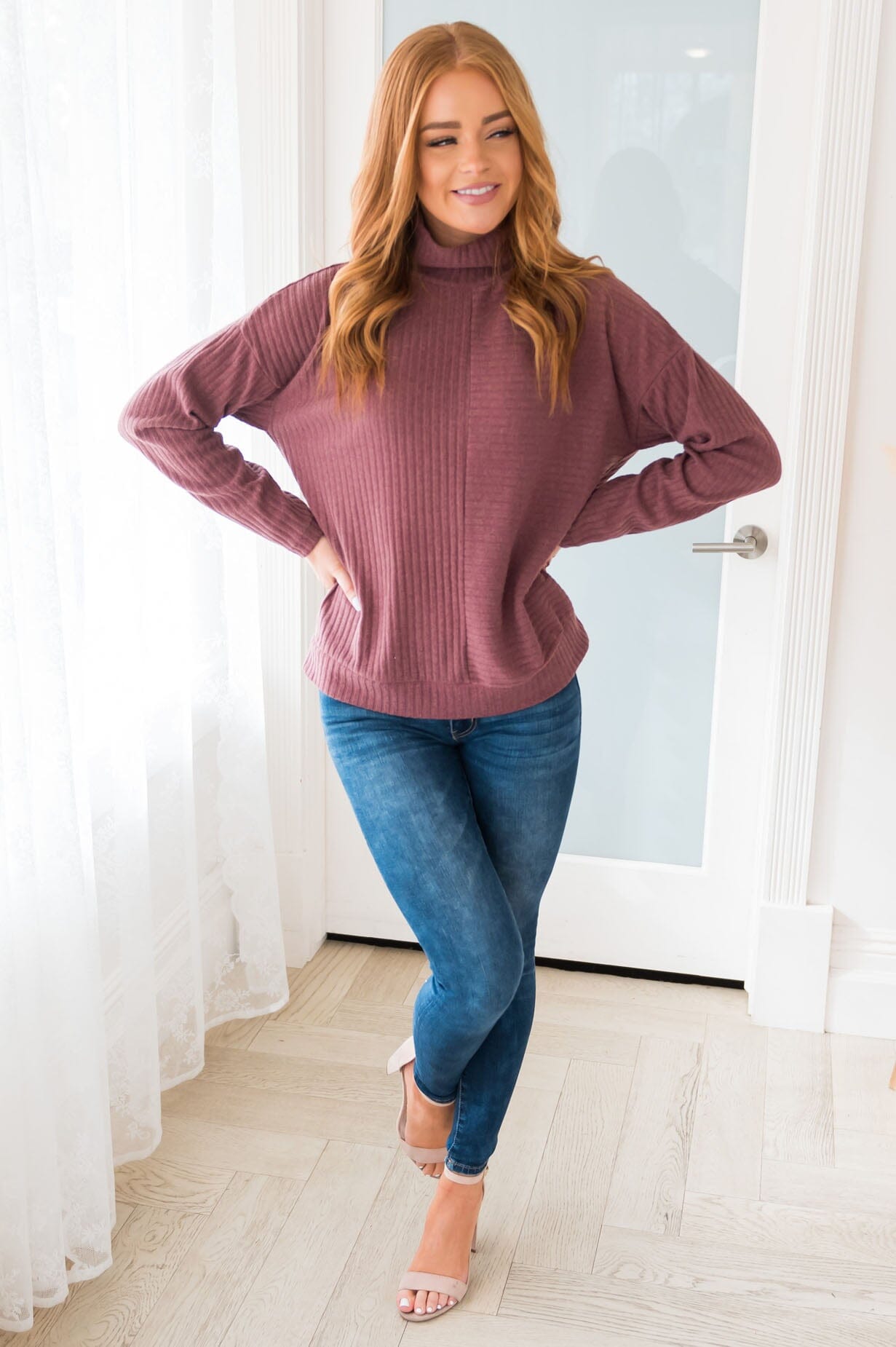 Meet Me By The Campfire Modest Sweater Tops vendor-unknown