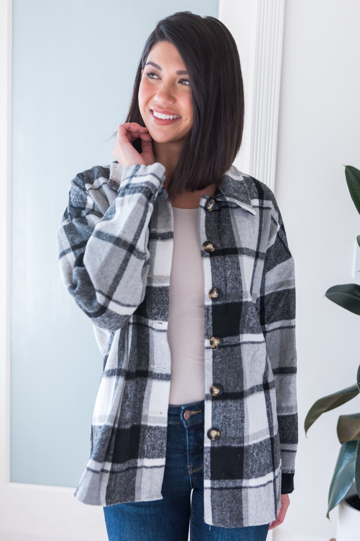 Out Tonight Modest Shacket Modest Dresses vendor-unknown