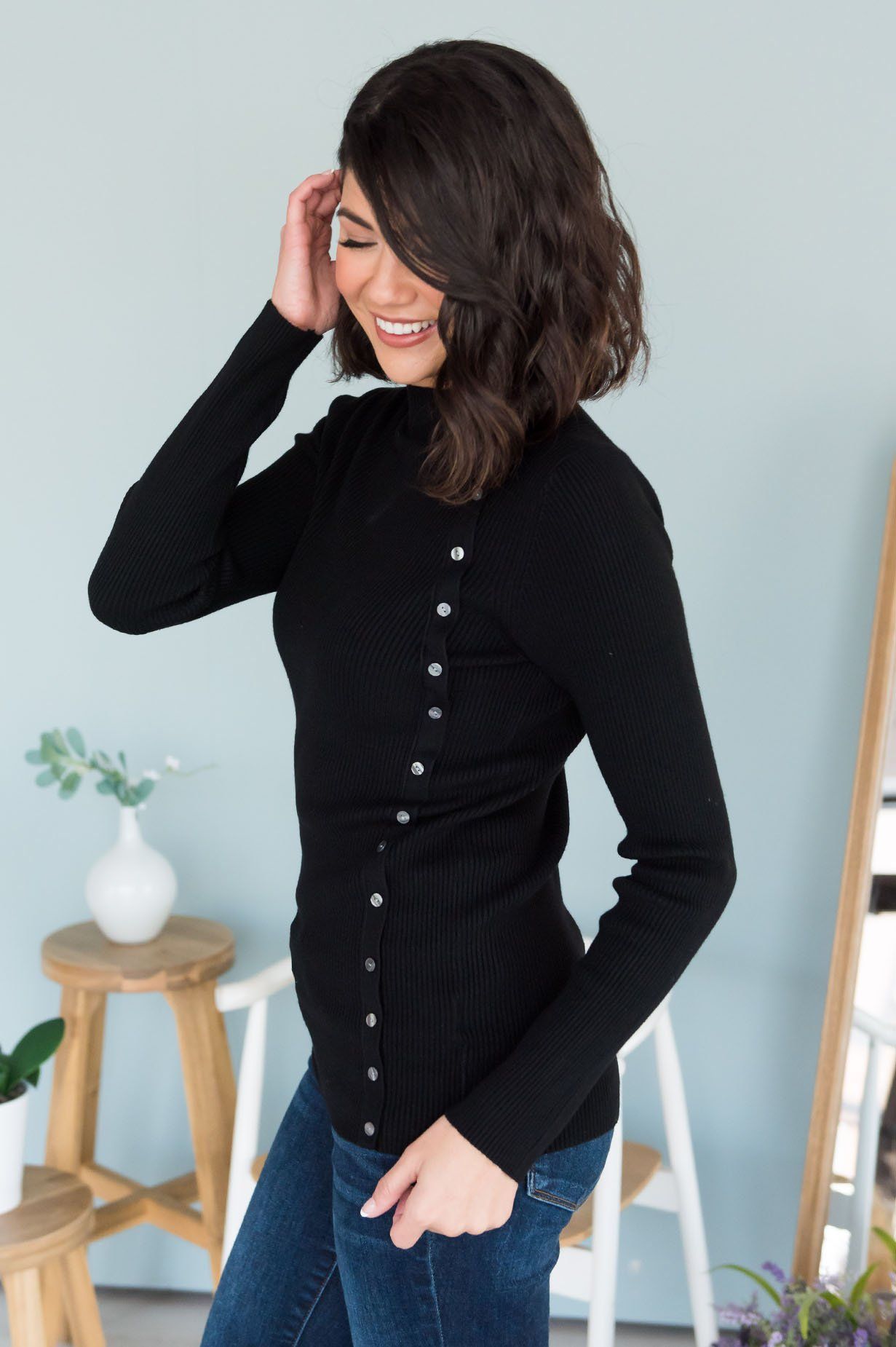 Dreaming Of Tomorrow Modest Sweater Tops vendor-unknown