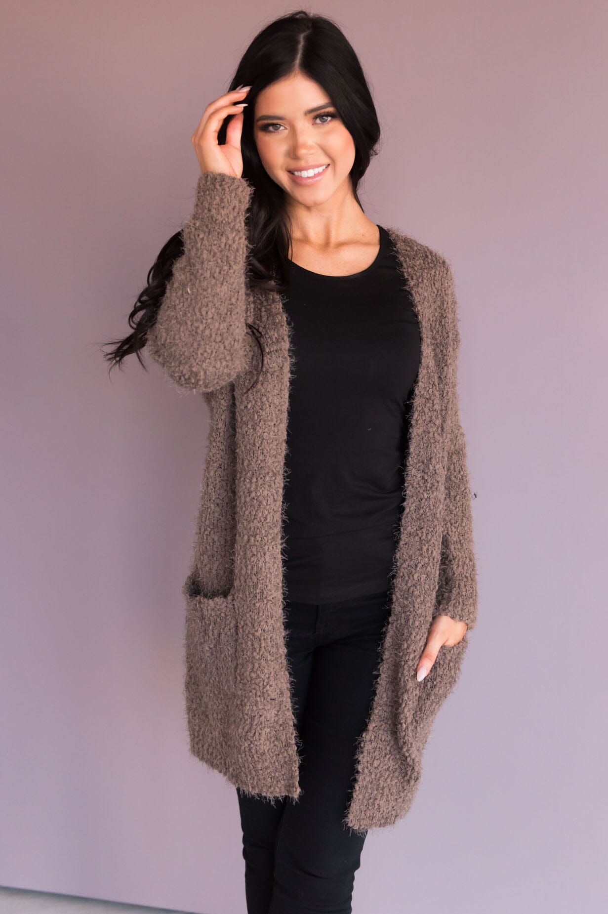 Soft & Cuddly Modest Sweater Cardigan Modest Dresses vendor-unknown