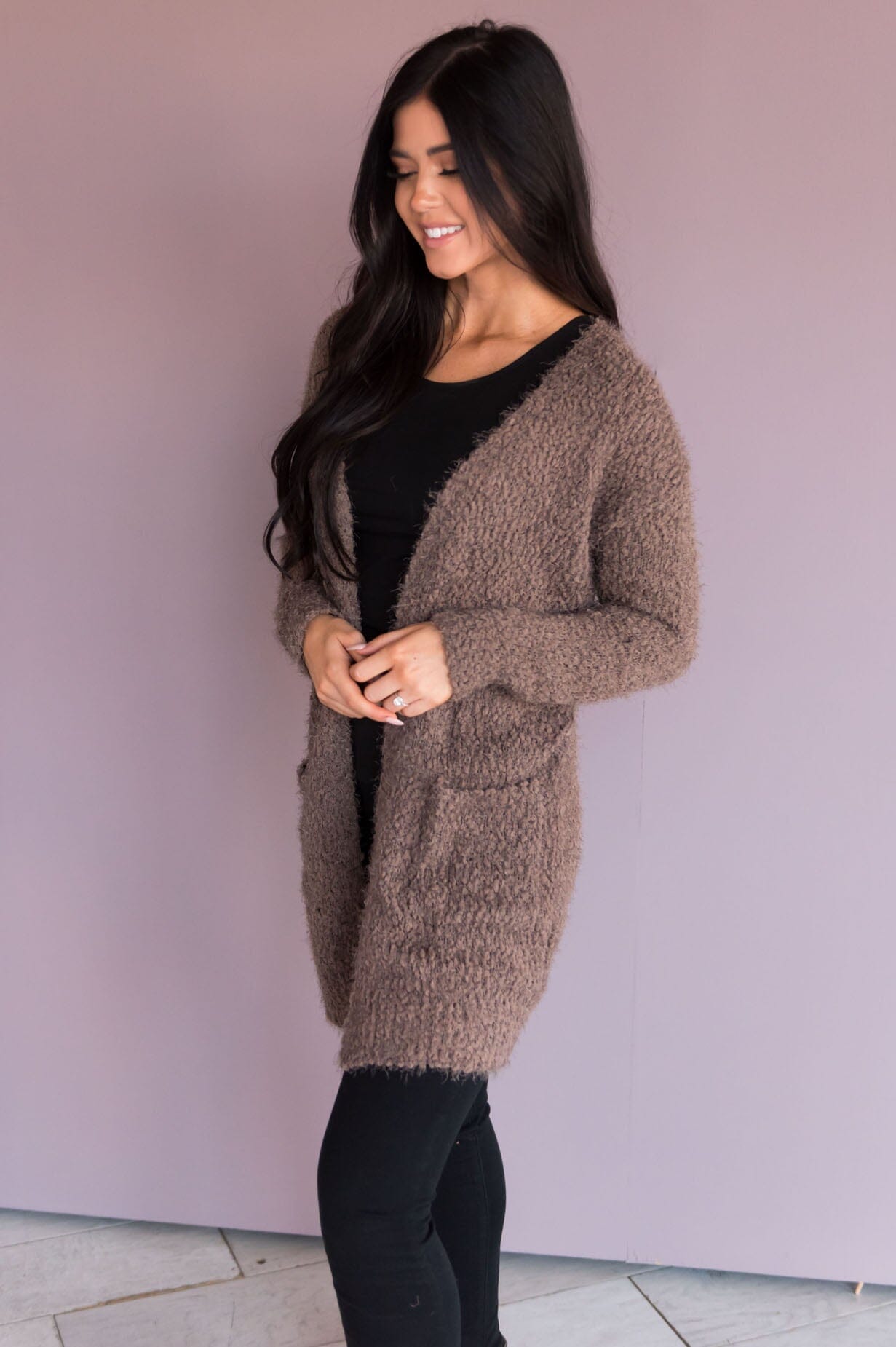 Soft & Cuddly Modest Sweater Cardigan Modest Dresses vendor-unknown
