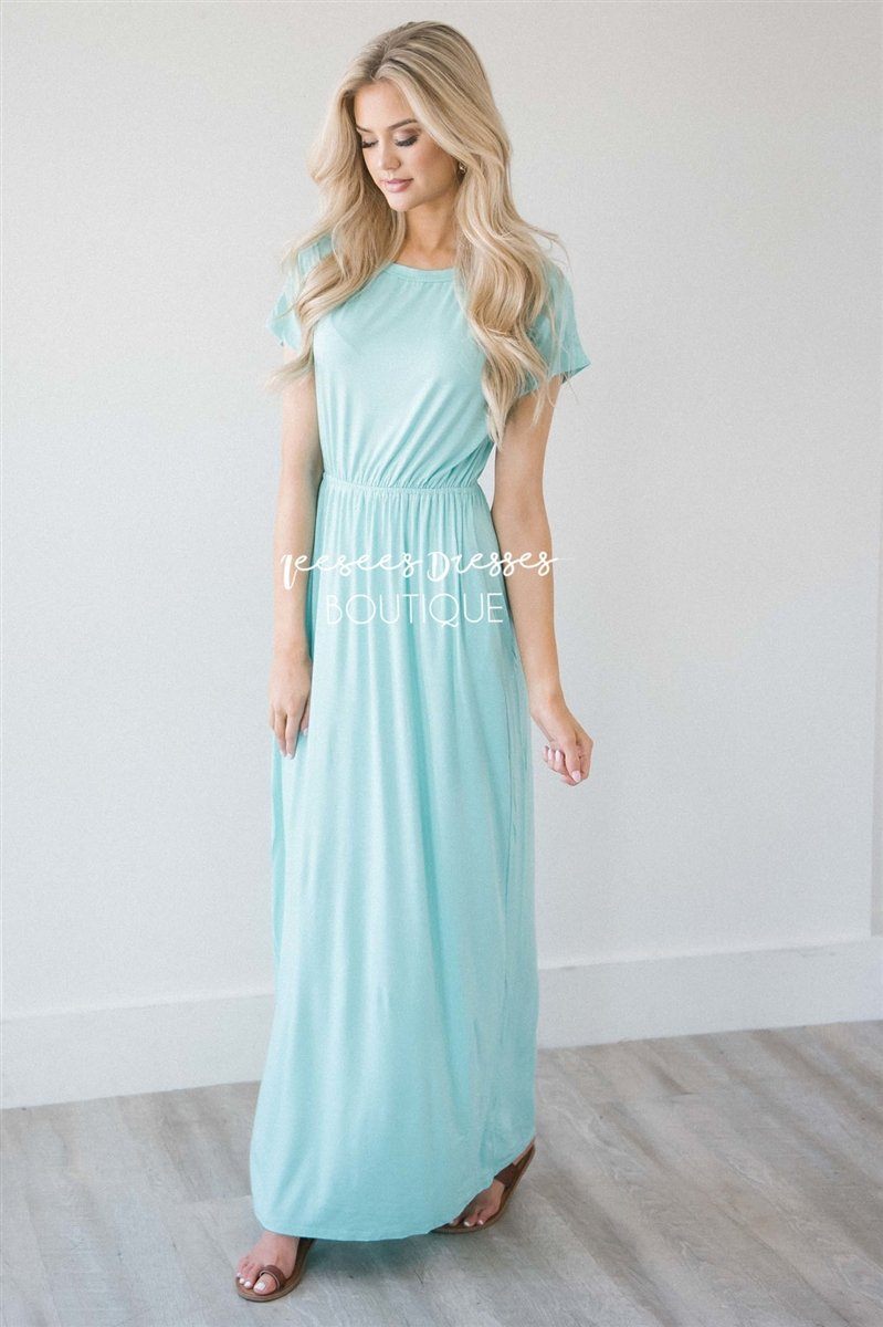 The Harlyn Short Sleeve Maxi Modest Dresses vendor-unknown
