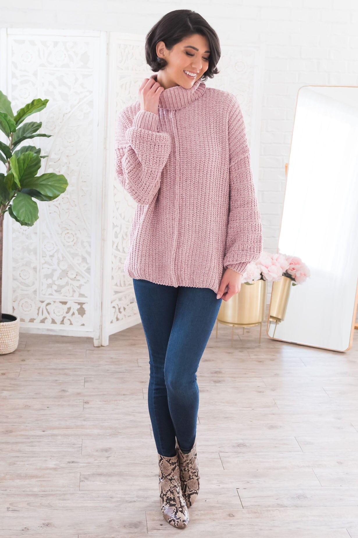 Oh So Cherished Modest Chenille Sweater Modest Dresses vendor-unknown