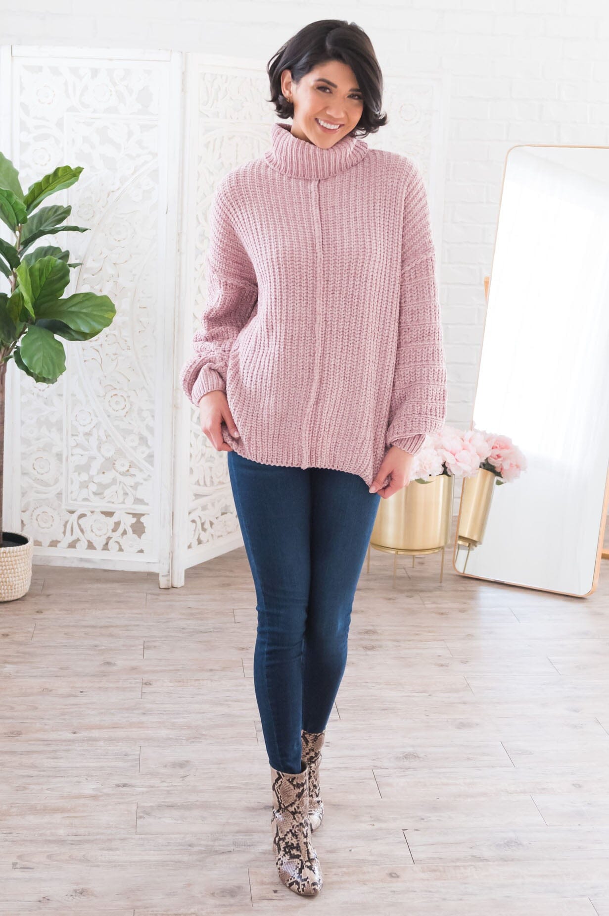 Oh So Cherished Modest Chenille Sweater Modest Dresses vendor-unknown