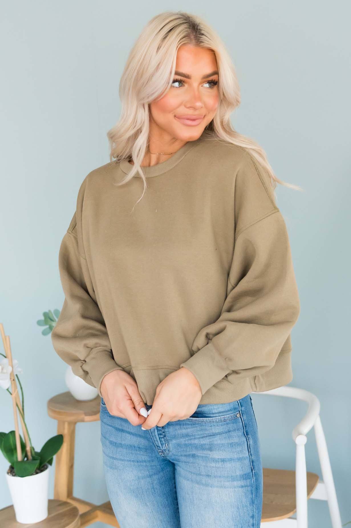 September Sunsets Modest Crewneck Modest Dresses vendor-unknown