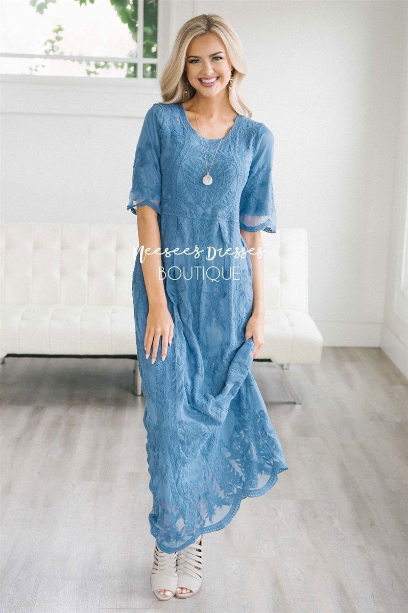 Day Dreamer Lace Full Length Dress Modest Dresses vendor-unknown