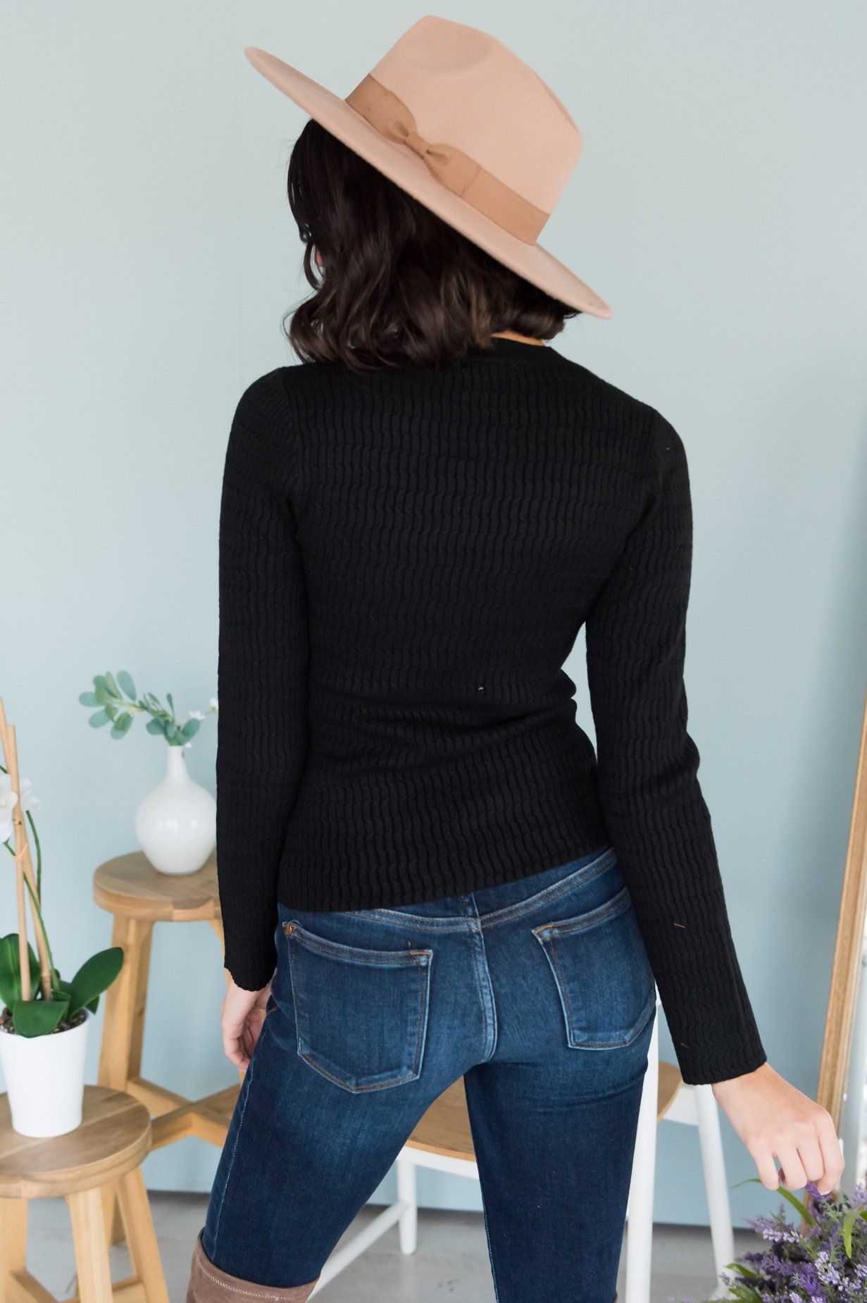 Fall Favorite Modest Sweater Top Tops vendor-unknown