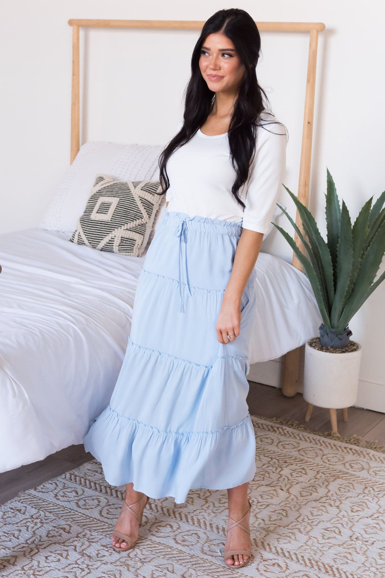 Under The Sun Modest Tier Skirt Skirts vendor-unknown