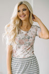 Muted Floral Top Tops vendor-unknown Floral XS