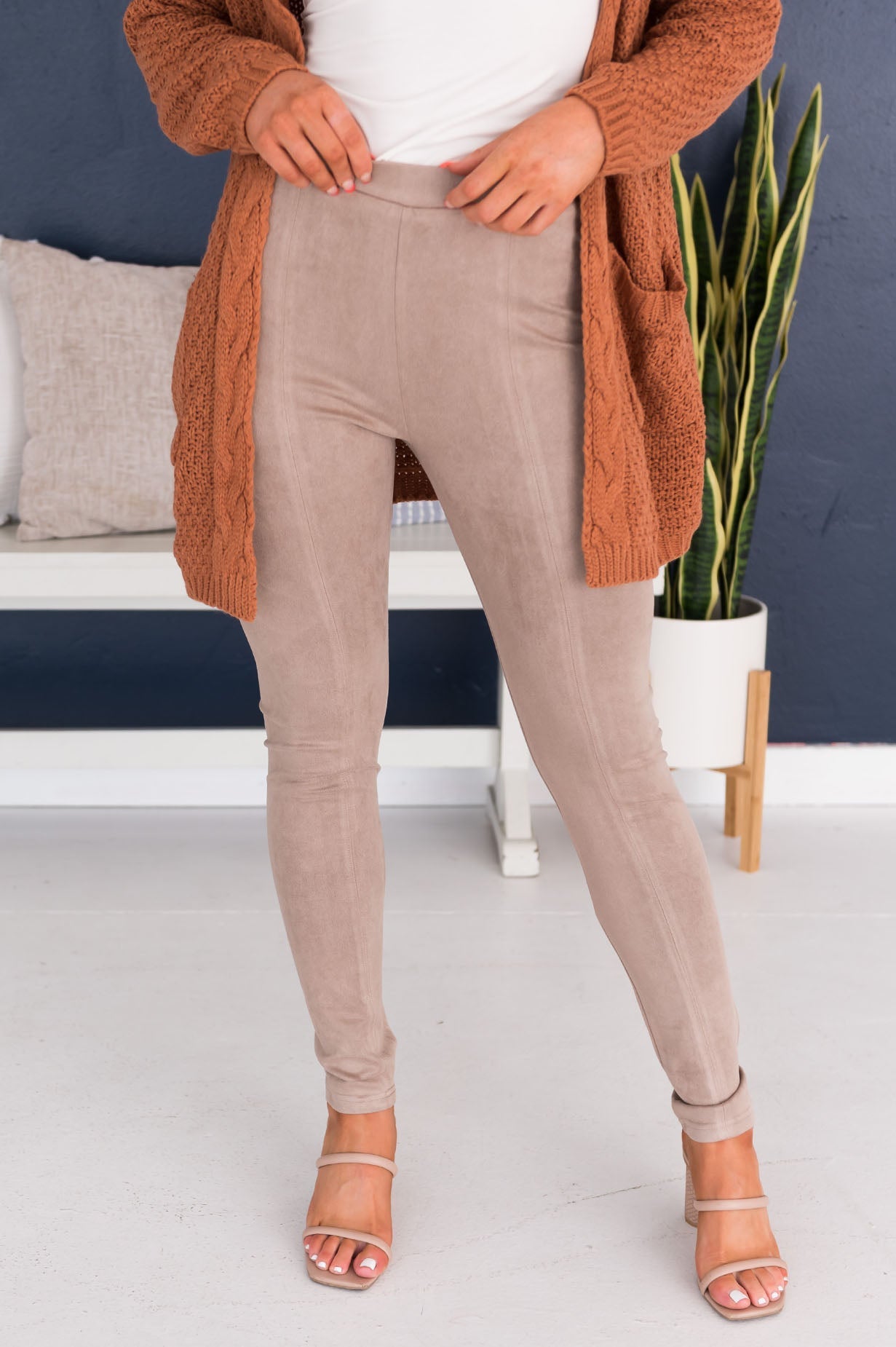 Fall Fashion Faux Suede Leggings Modest Dresses vendor-unknown