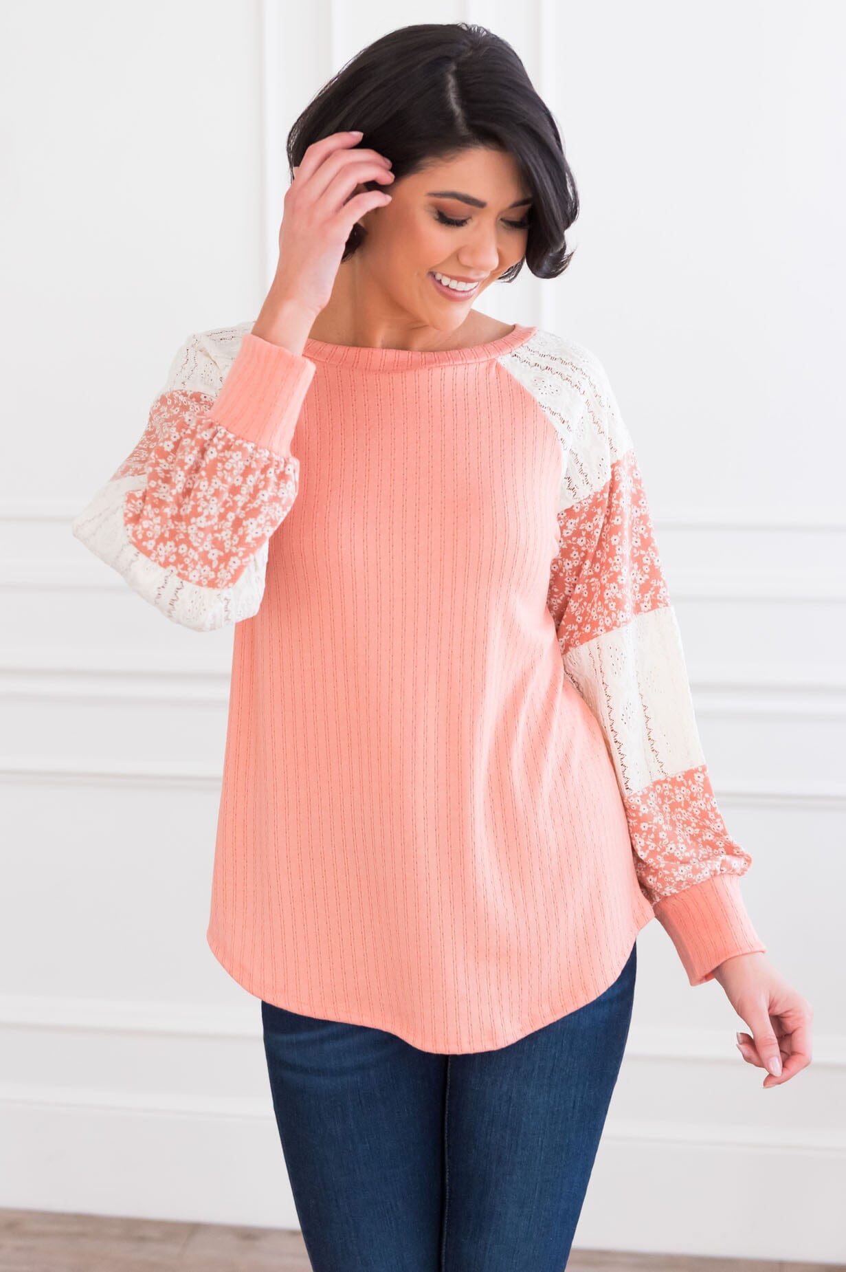 Pocket Full Of Flowers Modest Top Modest Dresses vendor-unknown