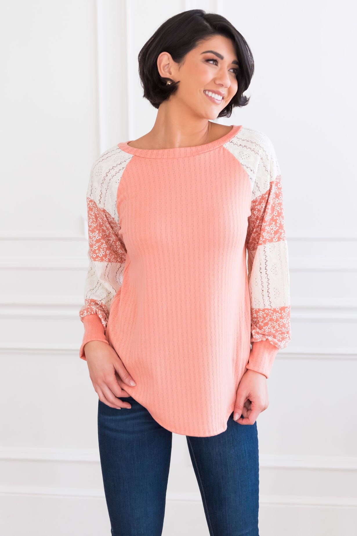 Pocket Full Of Flowers Modest Top Modest Dresses vendor-unknown