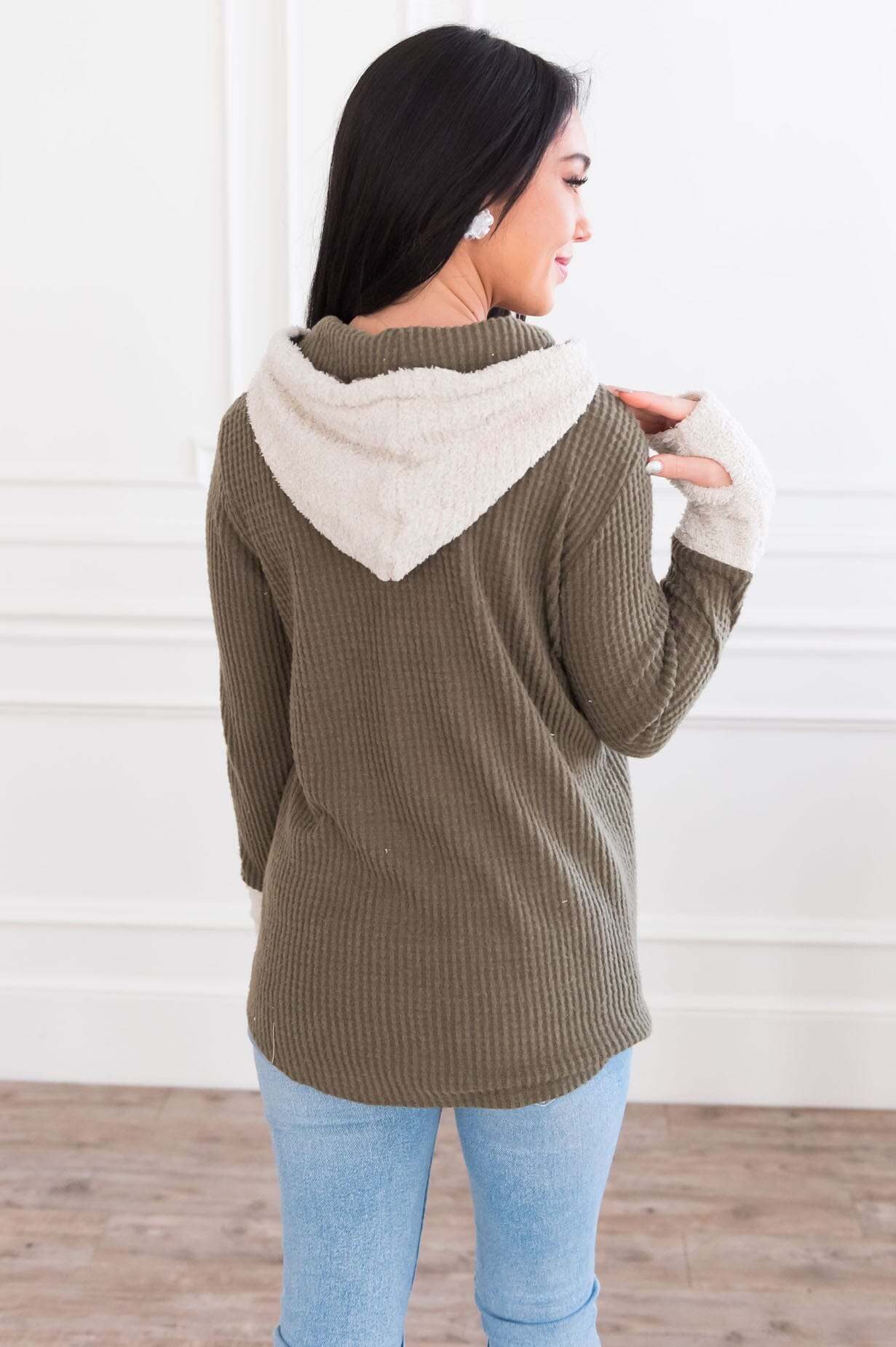 Enjoy The Day Modest Hoodie Modest Dresses vendor-unknown