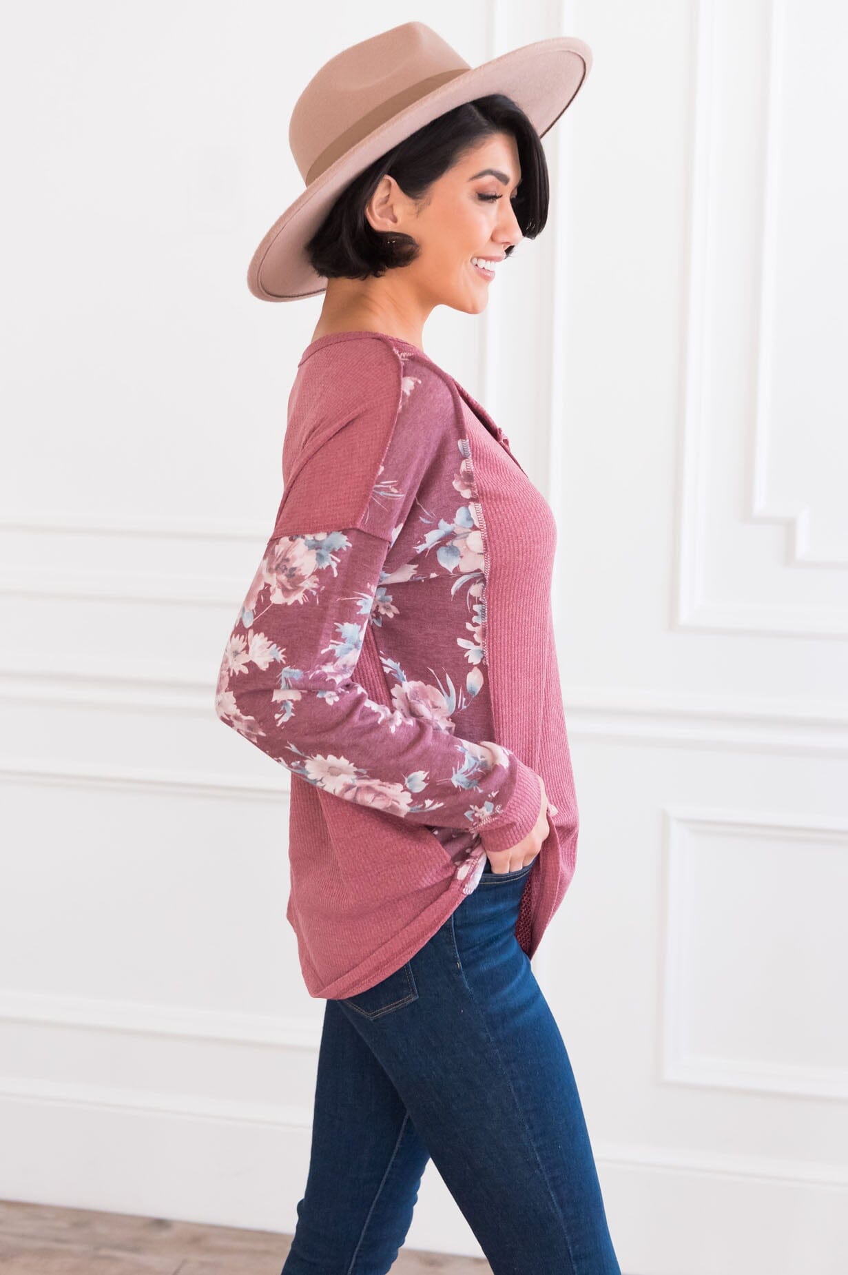 Wildflower Fields Modest Top Modest Dresses vendor-unknown