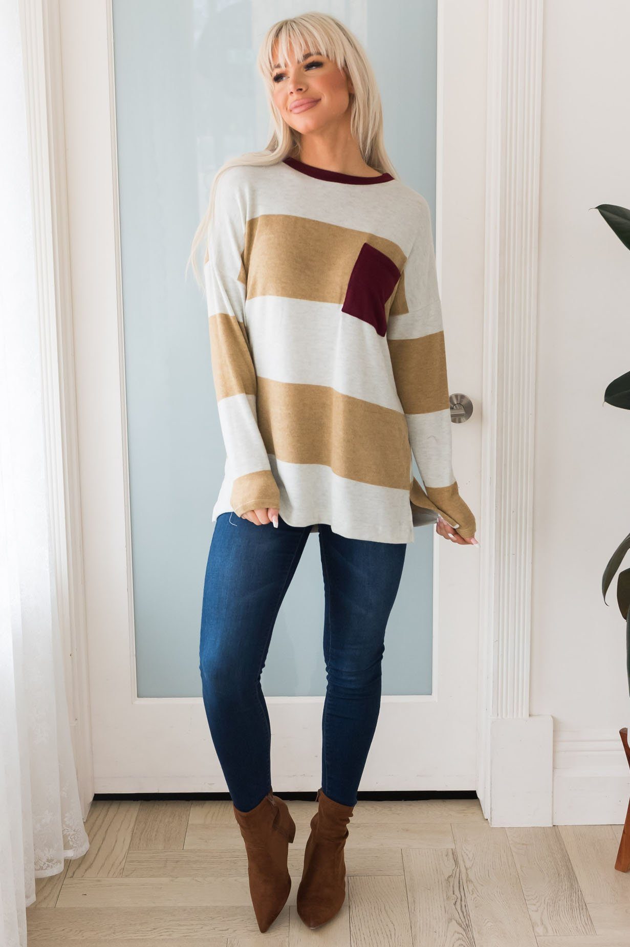 Couldn't Be Cozier Modest Blouse Modest Dresses vendor-unknown