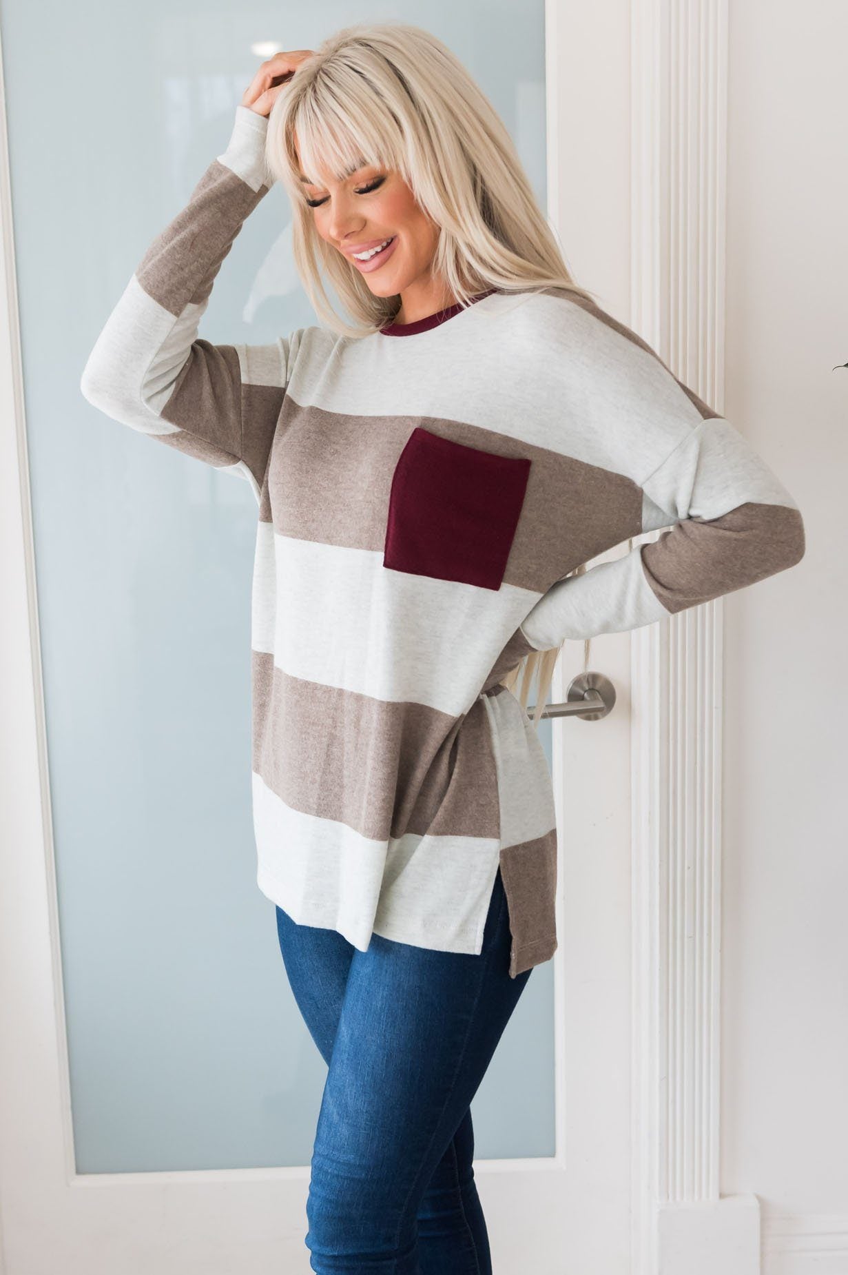 Couldn't Be Cozier Modest Blouse Modest Dresses vendor-unknown