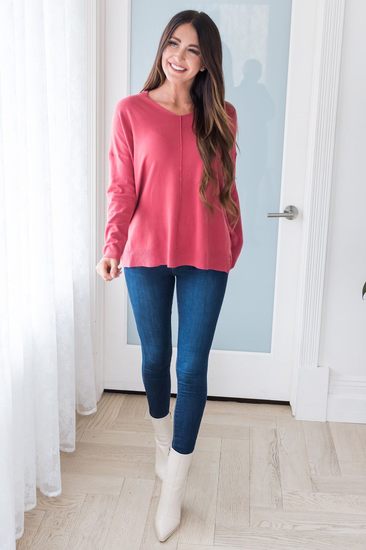 Harvest Season Modest Sweater Tops vendor-unknown