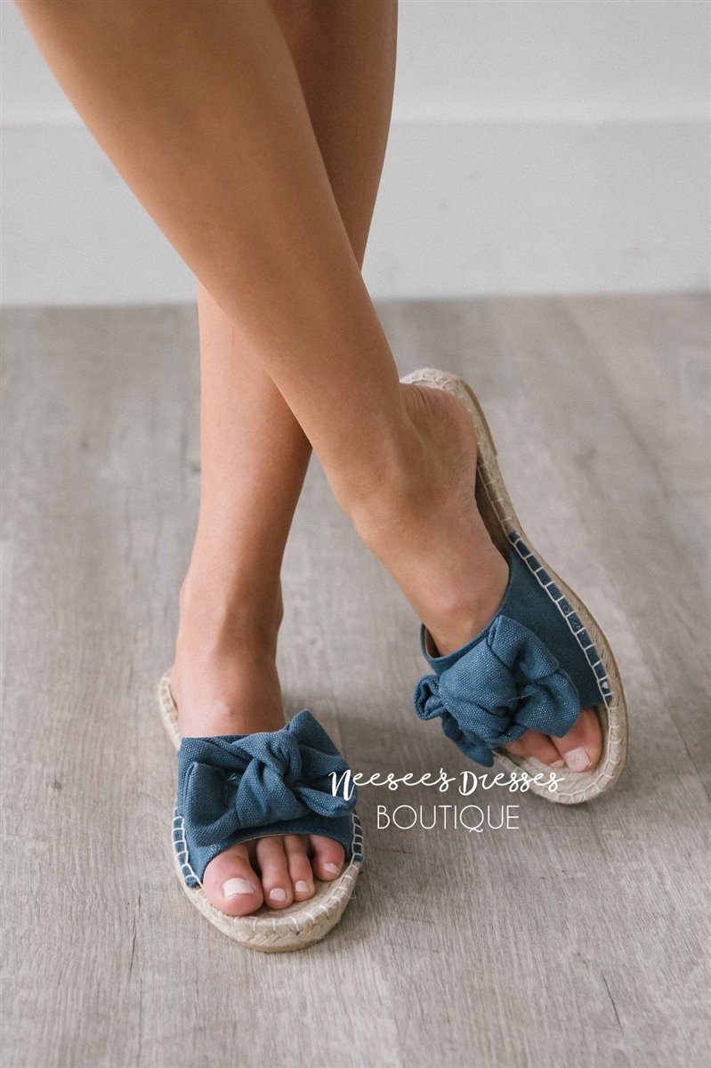 Erra Bow Detail Slides Accessories & Shoes vendor-unknown