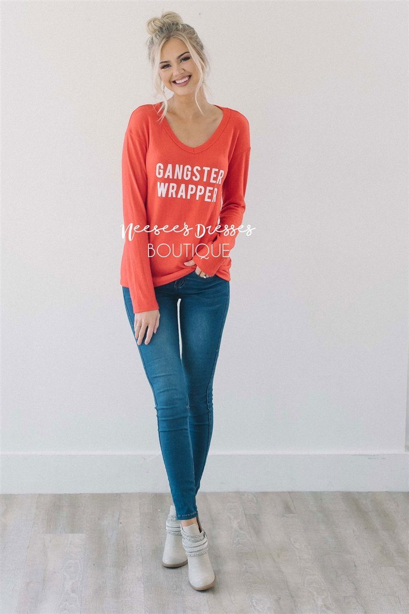 Gangster Wrapper Red Sweater New Year SALE vendor-unknown